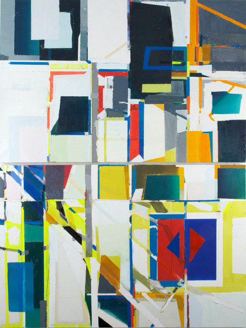 TANYA GOEL  Monday-Sunday (Open: 7 am – 12 am), 2011  Oil on canvas (diptych)