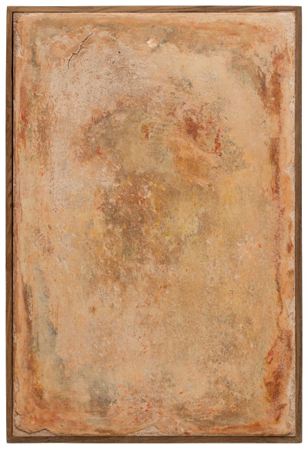 Breath 17, 2025
Lime plaster and casein&amp;ndash;based Jaipur stone pigment on terracotta tile
17.7 x 12 inches / 44.9 x 30.4 cm