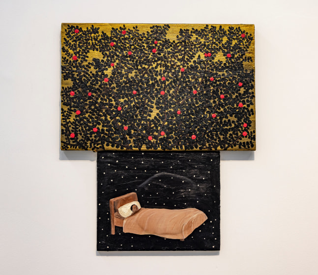 Dreamer, 2025

Acrylic on wood (diptych)

17.7 x 14.9 inches / 45 x 37.8 cm