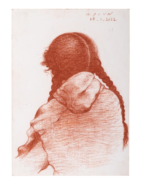 Uma IV, 2022
Soft pastel on paper
11.8 x 8.2 inches / 30 x 21 cm
19.6 x 15 inches / 50 x 38 cm (framed dimensions)