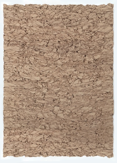 MANISH NAI, Untitled, 2012, burlap, 173.2 x 122.4 x 10.1 cm - 68.2 x 48.2 x 4 in (Natural)