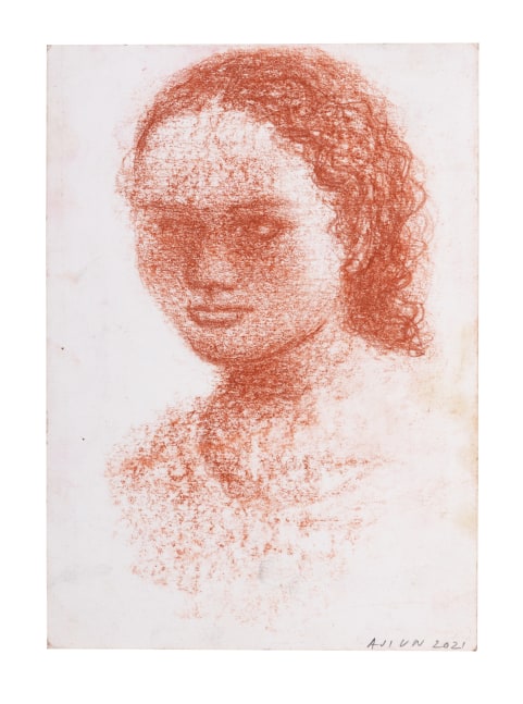Uma II, 2021
Soft pastel on paper
8.2 x 5.9 inches / 21 x 15 cm
14.9 x 11.8 inches / 38 x 30 cm (framed dimensions)