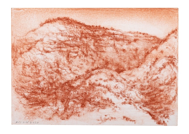 Untitled, 2020
(Drawing 16)
Sanguine on paper
8.2 x 11.8 inches (21 x 30 cm)