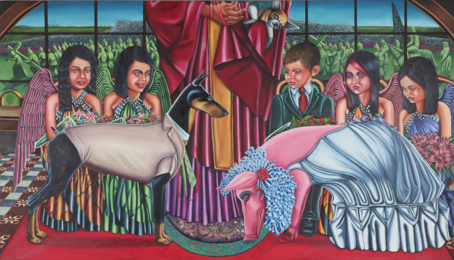 VINOD BALAK  Wedding on a Holy Friday, 2010   Oil on canvas