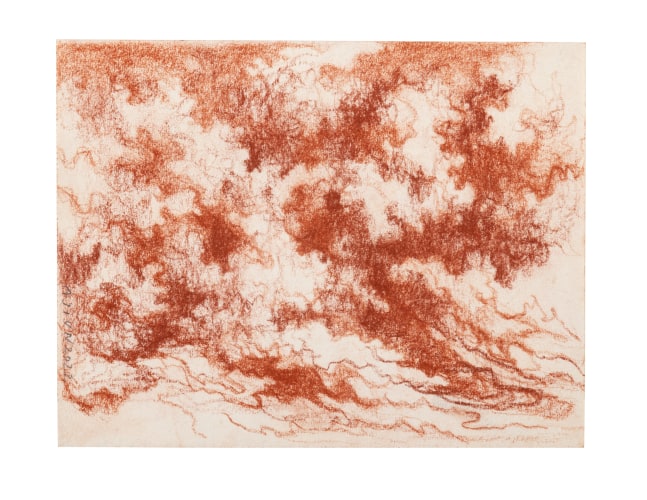 Untitled, 2022
(Drawing 9)
Red earth (sanguine) on paper
5.7 x 7.6 inches / 14.5 x 19.5 cm
12.2 x 13.5 inches / 31 x 34.5 cm (framed dimensions)
