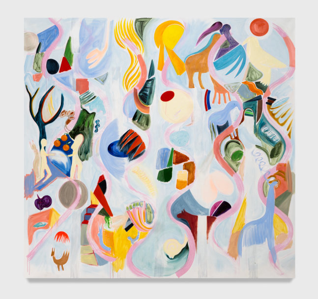 Garden of Eden, 2024, 78 x 83 inches (198 x 210.8 cm), oil on canvas