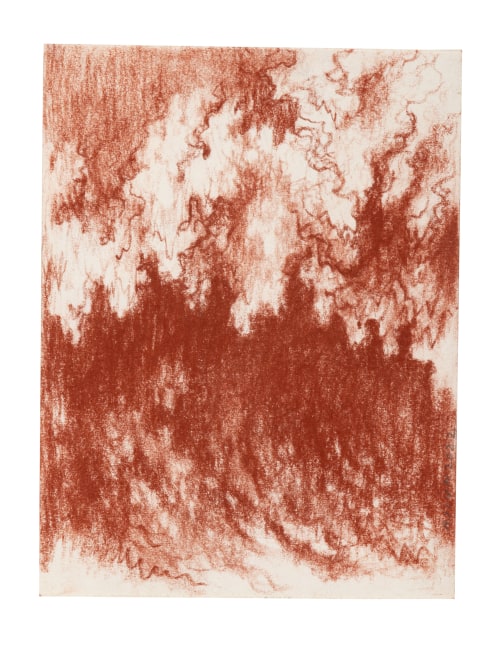 Untitled, 2022
(Drawing 12)
Red earth (sanguine) on paper
7.6 x 5.9 inches (19.5 x 15 cm)