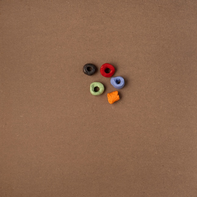 PS9, Untitled (piano piece 2), 2020-25
Stone, ceramic (stoneware), acrylic, gesso
Cluster of 5: 5.9 x 4.7 x 1.5 inches / 15 x 12 x 4 cm
(Individual approx. 1.9 x 1.5 x 1.5 inches / 5 x 4 x 4 cm)