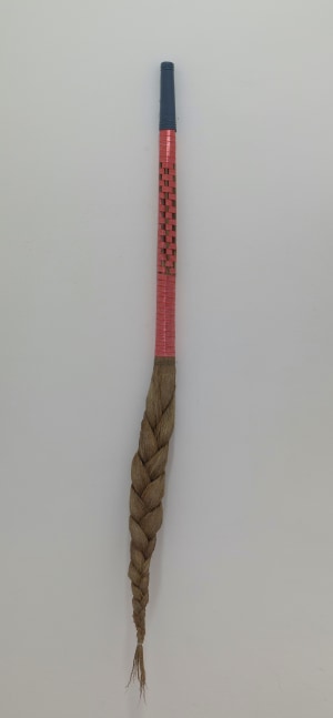 41. The Reddy Maid II, 1998, plaited broom, 106.6 x 7.6 x 3.8 cm / 42 x 3 x 1.5 in