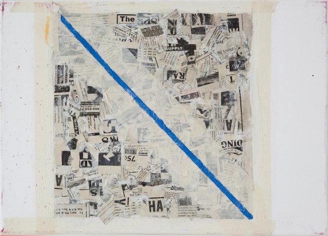 TANYA GOEL  NY Times II, 2011  Oil and newspaper on canvas