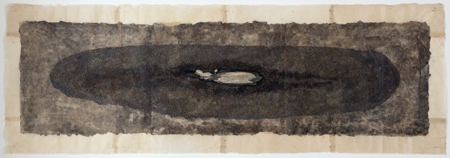 SIJI KRISHNAN, Ophelia, 2012, water colour on rice paper, 68.5 x 204.5 cm / 27 x 80.5 in