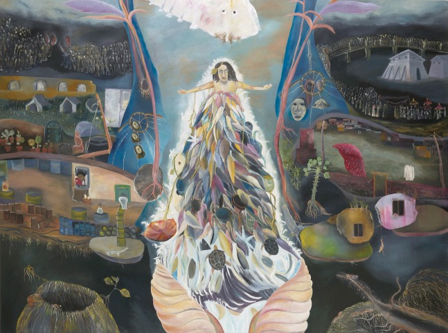 SOSA JOSEPH  Incomplete Lessons, 2009  Oil on canvas  35.8 x 102.3 in / 91 x 260 cm