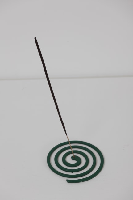 Colliding Waves, 1999, aluminium, wooden stick, miliput, acrylic paint,10 x 10 x 23 cm 4 x 4 x 9 in 