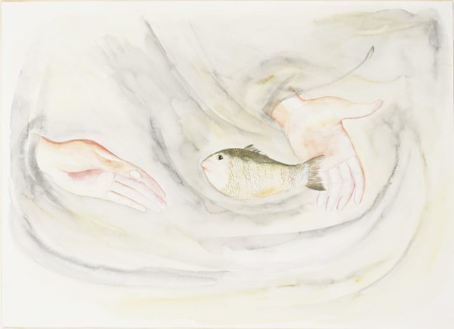 SOSA JOSEPH  Fish, 2009  Watercolor on paper  19.6 x 27.5 in / 50 x 70 cm