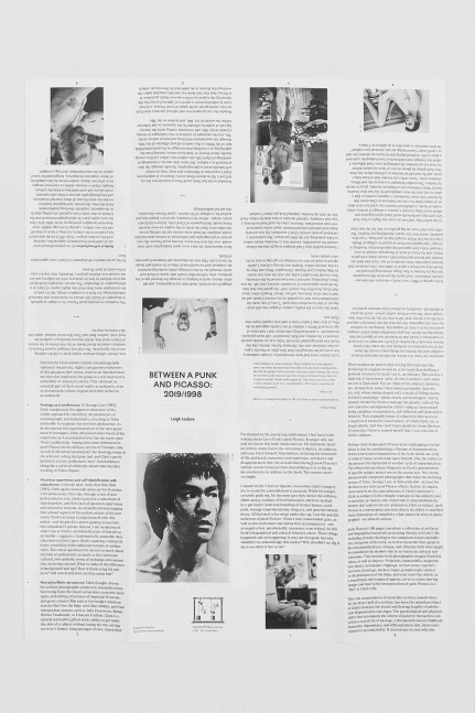Between a punk and Picasso: 2019/1998
Leigh Ledare,&amp;nbsp;2019

Offset printed recto and verso; housed in multi-colored, oversize envelope with wafer and string closure
Vertical oblong folio
14&amp;quot; &amp;times; 5.25&amp;quot;&amp;nbsp;(folded), 28&amp;quot; &amp;times; 21&amp;quot; (unfolded)
Limited edition of 100 copies, signed and numbered
$175

Printed and Published by PPP Editions

PURCHASE
&amp;nbsp;