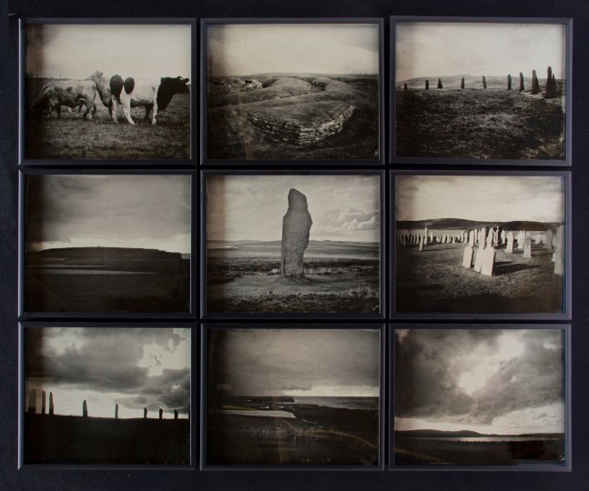 Orkney Islands Time
Michelle Stuart, 2021

9 ambrotypes, metal frames
8&amp;quot; x 10&amp;quot; each, approximately 26&amp;quot; x 34&amp;quot;
Edition of 5

Printed and published by The &amp;fnof;/&amp;Oslash; Project

INQUIRE