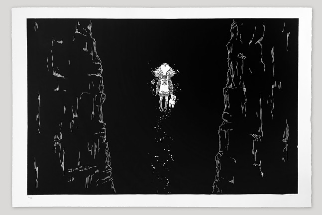 Girl from the bottom of the sea
Garth Jennings, 2020

Linocut on BFK Rives paper
30.7&amp;quot; x 46.5&amp;quot;
Edition of 50
$950 (Pre-tax)

Printed and Published by Idem Paris

INQUIRE