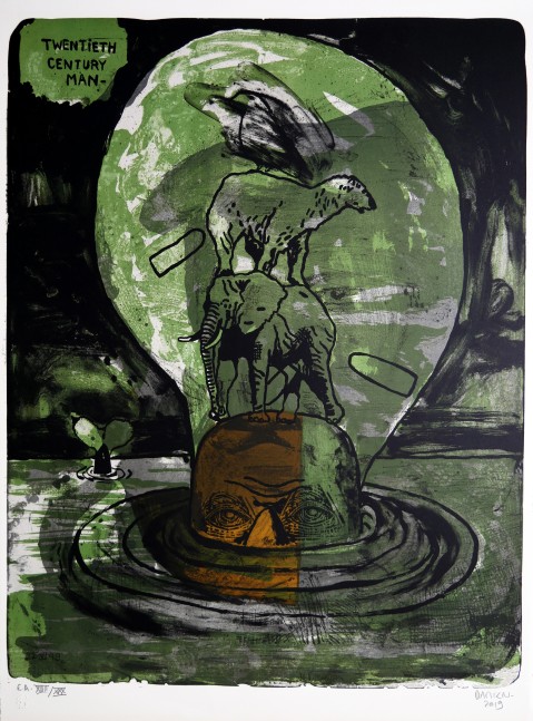 20th Century Man
Damien Deroubaix, 2019

5 color lithograph from stone
30&amp;rdquo; x 22&amp;rdquo; (76 X 56 cm)&amp;nbsp;
Edition of 30
$750

Printed by St&amp;eacute;phane Guilbaud, Thomas Marin, Mathilde Busche
Published by Deb Chaney Editions/D&amp;amp;S Editions

INQUIRE