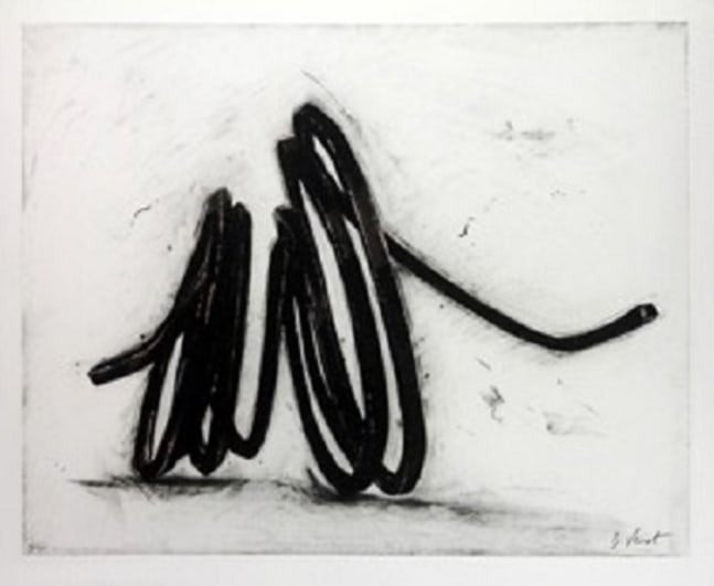Indeterminate Line II
Bernar Venet, 2016

Etching, polymer gravure and carborundum
​signed and numbered in pencil
37&amp;quot;&amp;nbsp;x 43 1/2&amp;quot;&amp;nbsp;(94 cm x 110.5 cm)
Edition of 60
$5,750

Printed by Peter Kosowicz, Thumbprint Editions, London
Published by&amp;nbsp;Worldhouse Editions, Middlebury, Connecticut, in collaboration with Harvey Bayer Fine Art, New Jersey and London

INQUIRE