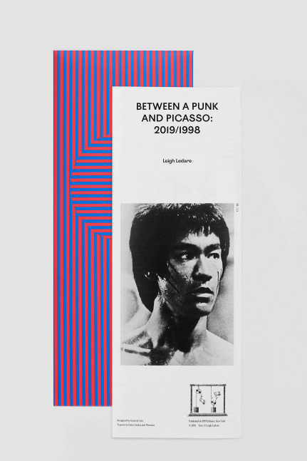Between a punk and Picasso: 2019/1998
Leigh Ledare, 2019

Offset printed recto and verso; housed in multi-colored, oversize envelope with wafer and string closure
Vertical oblong folio
14&amp;quot; &amp;times; 5.25&amp;quot;&amp;nbsp;(folded), 28&amp;quot; &amp;times; 21&amp;quot; (unfolded)
Limited edition of 100 copies, signed and numbered
$175

Printed and Published by PPP Editions

PURCHASE
&amp;nbsp;

&amp;nbsp;

&amp;nbsp;