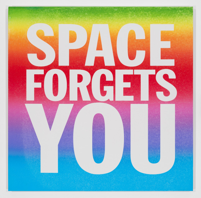 John Giorno, SPACE FORGETS YOU, 2016