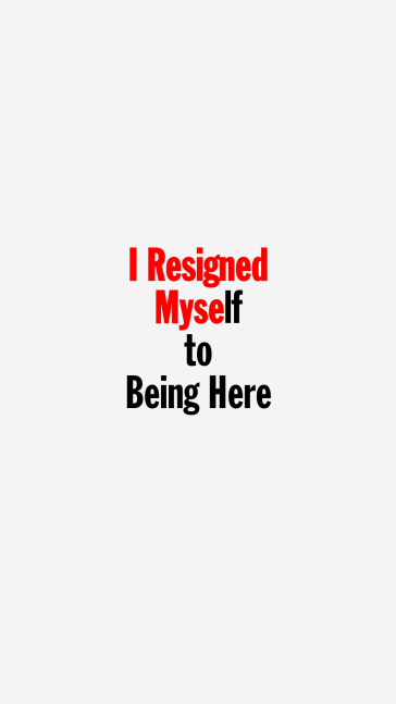Excerpt from John Giorno performing I Resigned Myself to Being Here, 1980