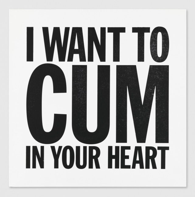 John&amp;nbsp;Giorno
I WANT TO CUM IN YOUR HEART, 2012
Acrylic on canvas
48h x 48w in
&amp;nbsp;