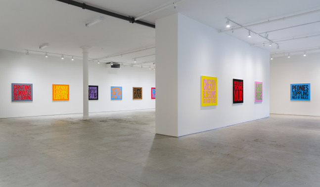 Installation View of Perfect Flowers at Elizabeth Dee Gallery, 2017