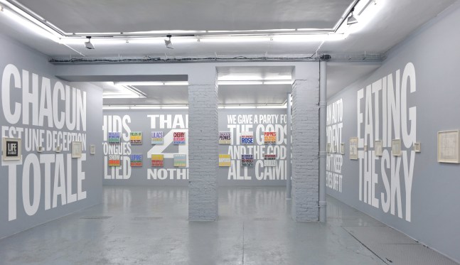 Installation view of Life is a Killer at Almine Rech, Paris, 2009