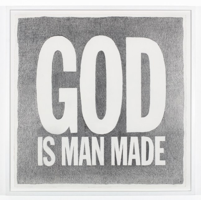 John Giorno, GOD IS MAN MADE, 2016