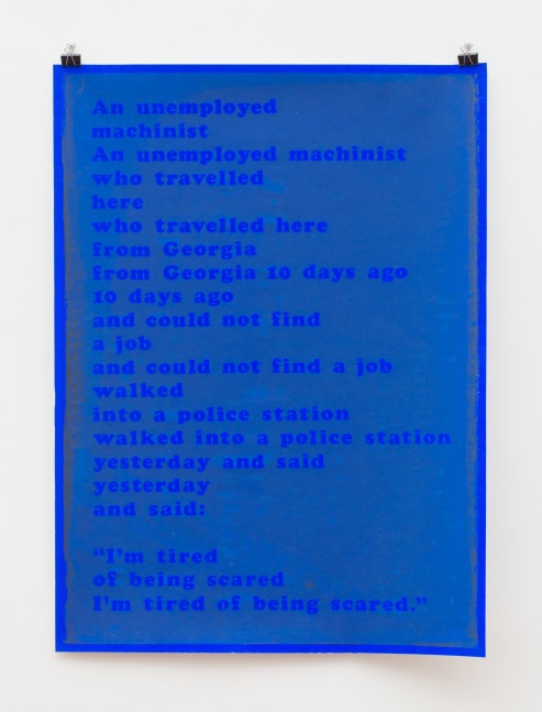 I'm Tired of Being Scared (blue Dayglo), 1969