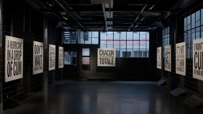 Installation view of&amp;nbsp;A Month of Poetry: John Giorno&amp;nbsp;at Flux Laboratory, Carouge, 2015