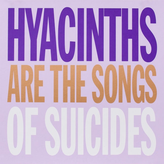 HYACINTHS ARE THE SONG OF SUICIDES, 2007