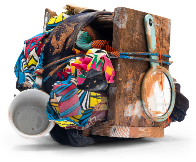 Jamele Wright Sr.

Bundle 17

mixed media with GA red clay, Dutch wax cloth, and found wood

8 x 8 x 6 in.
20.3 x 20.3 x 15.2 cm.

(WRI005)