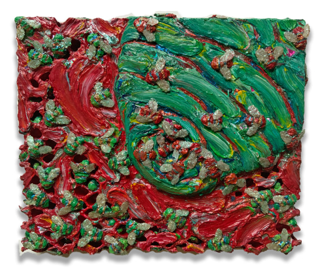 Helen&amp;nbsp;Oji

Honeycomb #5, 1983

acrylic, mixed media on honeycomb cardboard mounted on plywood

10h x 12w in

25.40h x 30.48w cm

HOJI027