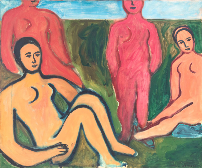Robert&amp;nbsp;De Niro Sr.

Nudes in a Landscape, 1960

oil on Canvas

51h x 61w in

129.54h x 154.94w cm

RDNIR001