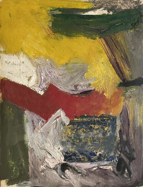 Pat&amp;nbsp;Passlof
Untitled, 1956
oil on paper mounted on canvas
22h x 17 1/2w in
55.88h x 44.45w cm
PASS101