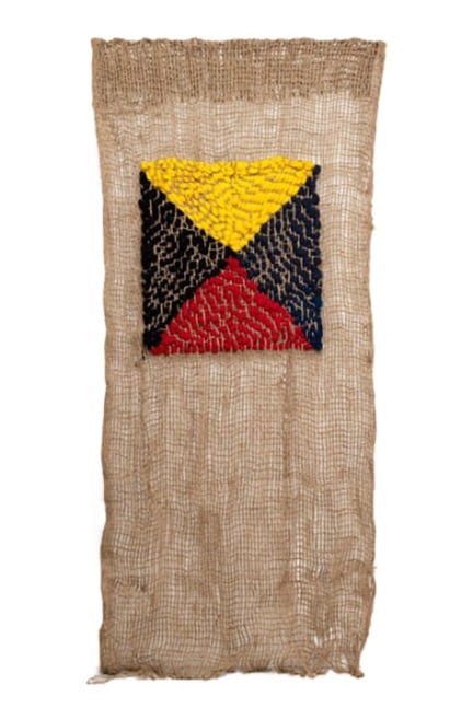 Toni Ross
I Require a Tug, 2024
wool, jute netting
104 x 48 in.
264.2 x 121.9 cm.
(ROSS004)