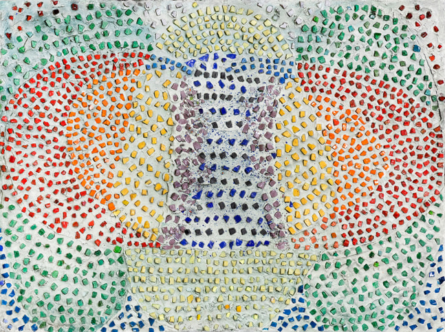 Jeanne Reynal
                    (1903-1993)
            
    
        Untitled, 1945    
    smalti and pigmented plaster on board                                    24h x 18w x 1d in
60.96h x 45.72w x 2.54d cm
                    
                            JREY081