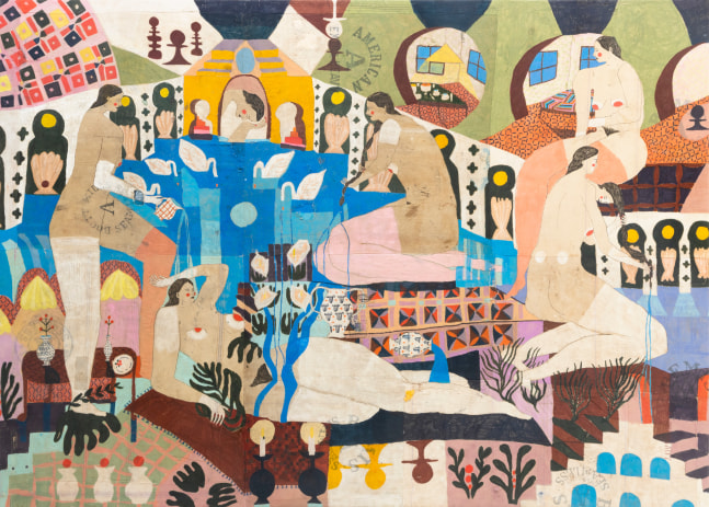 Lauren dela Roche

Butterfly Egg, 2023

acrylic on cotton feedsack with acrylic varnish

76h x 106w in
193.04h x 269.24w cm

LDRO005