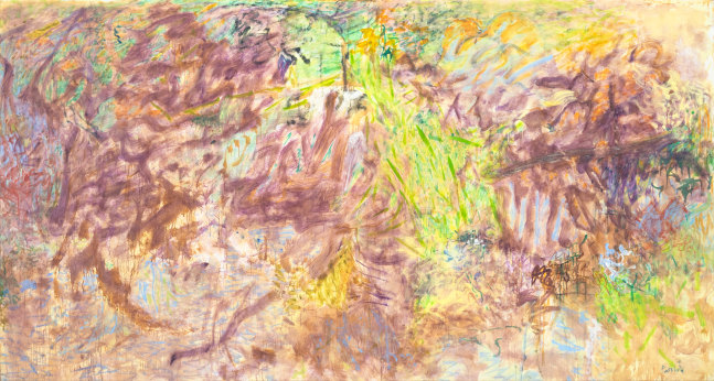 Pat&amp;nbsp;Passlof
Atheneum, 1960-61
oil on linen
77h x 144w in
195.58h x 365.76w cm
PASS034