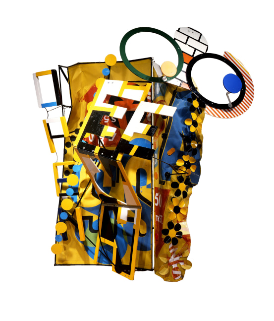 Judy Pfaff

Great Glasses, 1988

painted steel and wood, found objects

108h x 96w x 60d in
274.32h x 243.84w x 152.40d cm

JPFA001