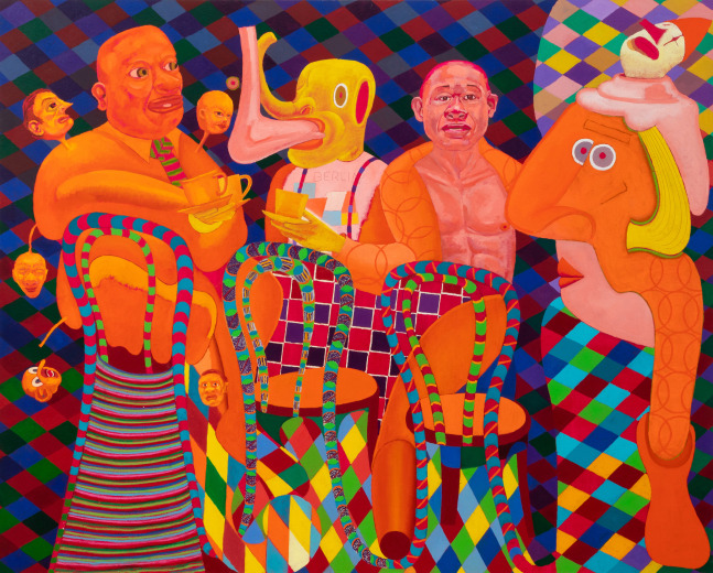 Gilligan&amp;#39;s Diner, 2013
oil and pen on canvas
48h x 60w in
121.92h x 152.40w cm
PEWA028