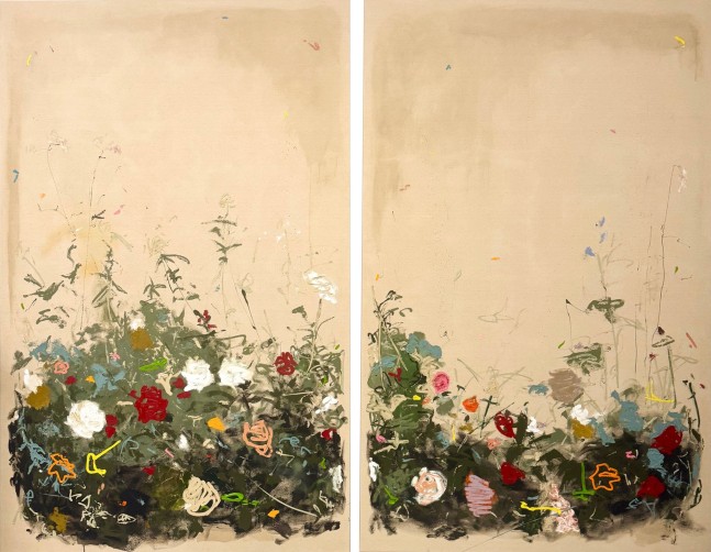 Hu&amp;ecirc; Thi Hoffmaster

Hard Rain Falls 1 &amp;amp; 2, 2024

oil on canvas

72 x 92 in.
182.9 x 233.7 cm.

(HUET015)