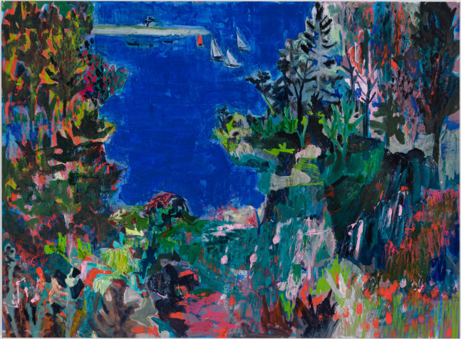 Allison Gildersleeve
Sandy Point, 2022
oil and acrylic on canvas
50h x 68w in
127h x 172.72w cm
AG001