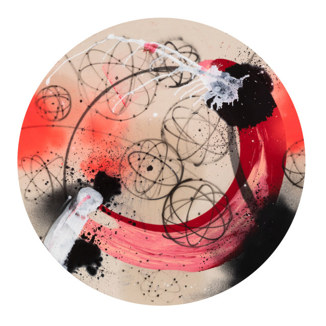  FUTURA2000
            
    
        SPHERES IN SPACE THREE, 2020    
    spray paint, acrylic, oil and ink on canvas                                    40h x 40w in
101.60h x 101.60w cm
                    
                            FF053