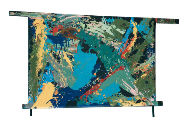 Joe&amp;nbsp;Overstreet
Untitled, 1982
acrylic on canvas construction
30 1/2h x 50 1/2w in
77.47h x 128.27w cm
JOVE212