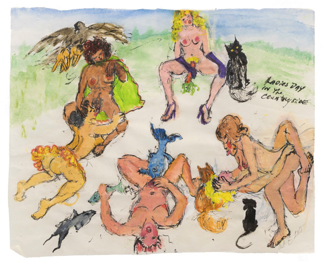 Martha Edelheit

Ladies Day in the Country, 2015

ink and watercolor on rice paper

10.0h x 12.0w in
24.13h x 30.48w cm

(MEDE396)