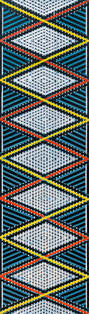 Susan Fortgang

Zig Zag with Silver Diamonds, 2017

acrylic on canvas

84 x 24 in.
213.4 x 61 cm.

(SUFO139)