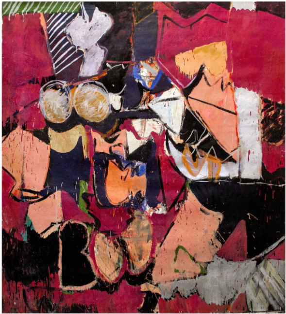 Susan Fortgang
Interior with Black and Rose, 1966
oil on canvas
72 x 64 in.
182.9 x 162.6 cm.
(SUFO033)